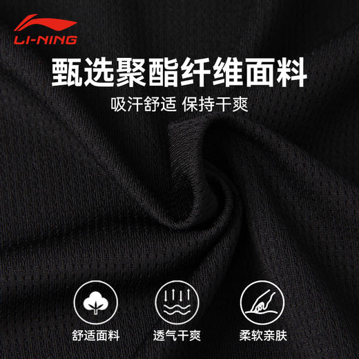 2025新品李宁LI-NING羽毛球服T恤男女同款羽毛球服速干凉爽短袖文化衫AHSV055 AHSV057 商品图1