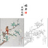 任重花鸟工笔画白描底稿《花开白雪香》临摹勾线高清打印稿RD38 商品缩略图0