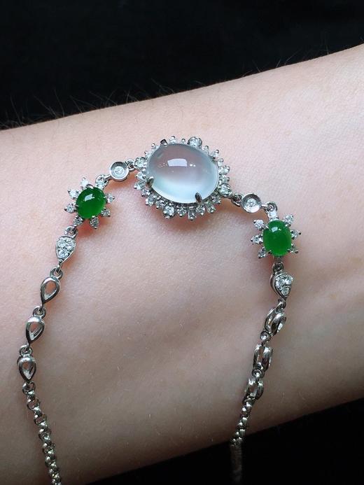 蛋面翡翠手链 商品图2