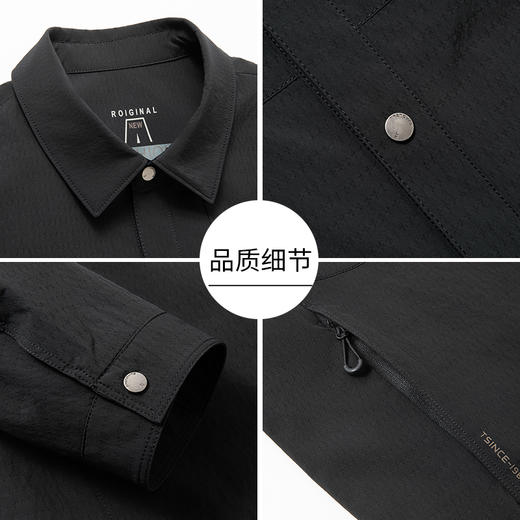 【新款DKP】大依优型大码男装翻领夹克外套加肥加大胖子休闲商务上衣大号百搭潮流 商品图4