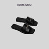 ROMI STUDIO“高品质”小银扣一字拖鞋法式锁扣外穿凉拖凉鞋S3685 商品缩略图0