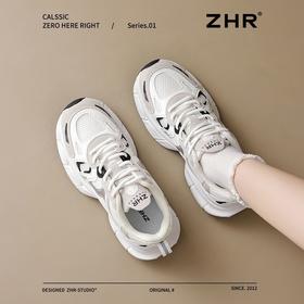 ZHR则则女鞋2025春季新款老爹鞋女增高厚底ins百搭休闲学生运动鞋