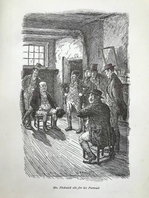 1902年 狄更斯《匹克威客俱乐部》 8幅插图 漆布精装大32开 商品图10
