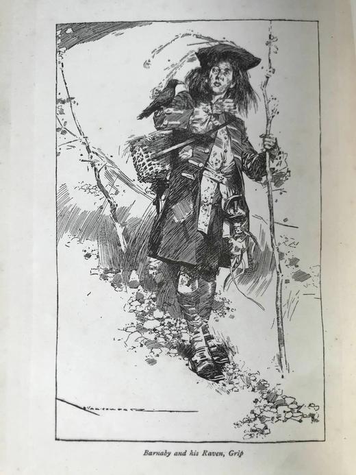 1902年 狄更斯《小多丽特》 8幅插图 漆布精装大32开 商品图5