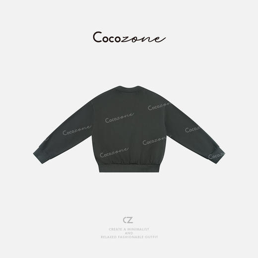 COCO ZONE 100棉美式复古字母立领休闲外套CD2A0059 商品图1