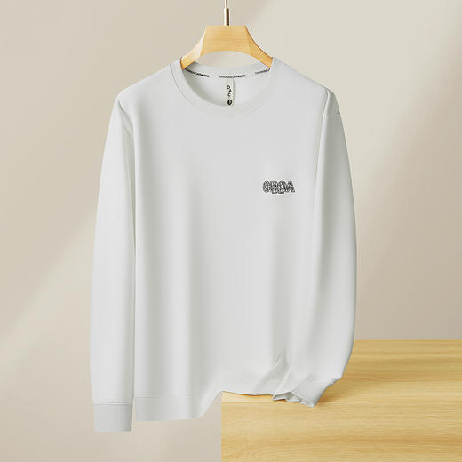 【新款DX】大依优型大码圆领卫衣长袖加肥加大300斤休闲运动上衣男打底衫胖子男士 商品图8