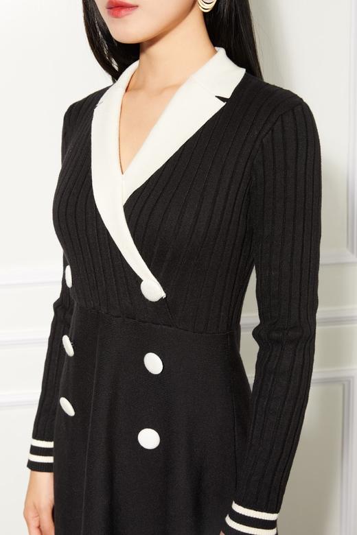 amadella 经典黑白针织连衣裙 10895 商品图3