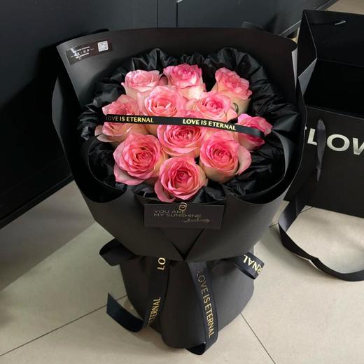 心动蔓延--粉玫瑰花束 商品图0