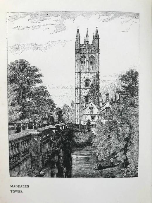 1909年 安德鲁·朗格《牛津风物志》 数十幅插图 漆布精装36开 商品图2