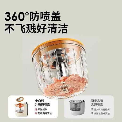小白熊宝宝辅食机婴儿料理机小型多功能搅拌蒸煮一体米糊研磨器（星厨）/HL-6057 商品图1