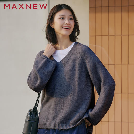 【毛衫】廓形V领毛衫 1P1222503 商品图3