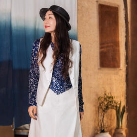 【林栖设计小店】亚麻马夹复古百搭气质修身显瘦2025春季新品外套上衣女 1951146