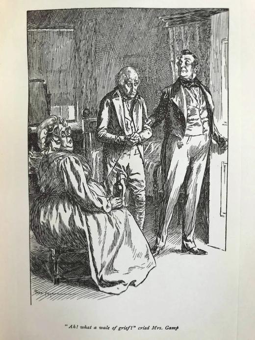 1904年 狄更斯《马丁·瞿述伟》 8幅插图 漆布精装大32开 商品图7