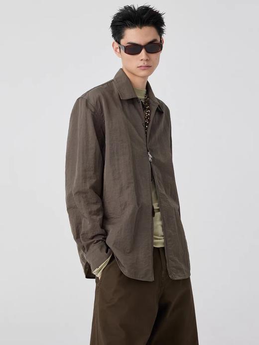 Simple Project/Y2518/尼龙半拉链衬衫 商品图0