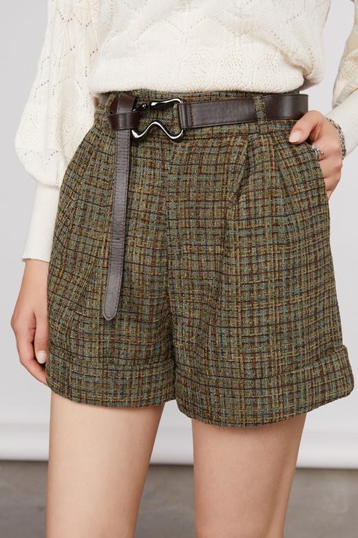 LNNNS 时尚百搭格纹短裤 11363【不含腰带】 商品图3
