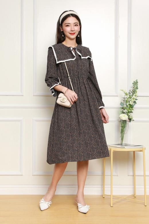 amadella 披肩领收腰碎花连衣裙 10887 商品图4