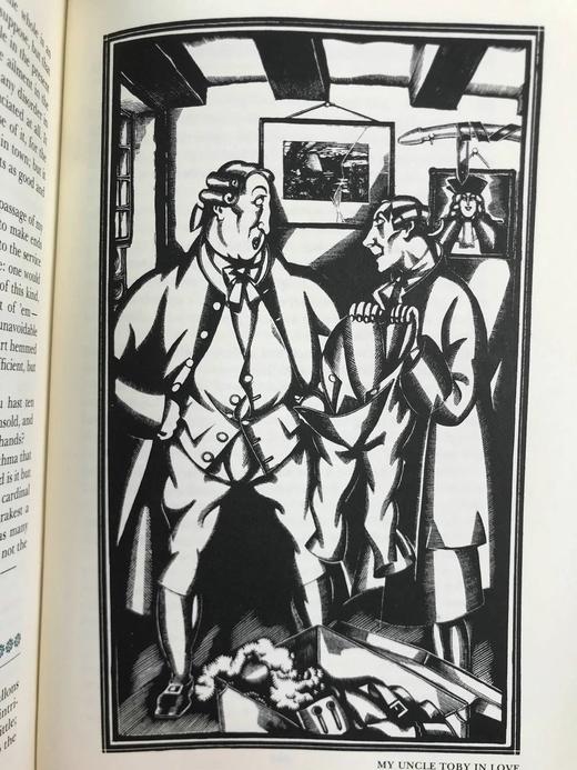 限量版！劳伦斯·斯特恩《项狄传》 约翰·奥斯丁12幅版画插图 豪华皮装18开 商品图13