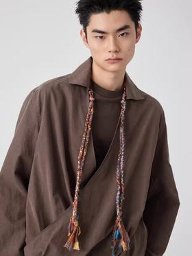 Simple Project/A2540/串珠麻花手工编织项链