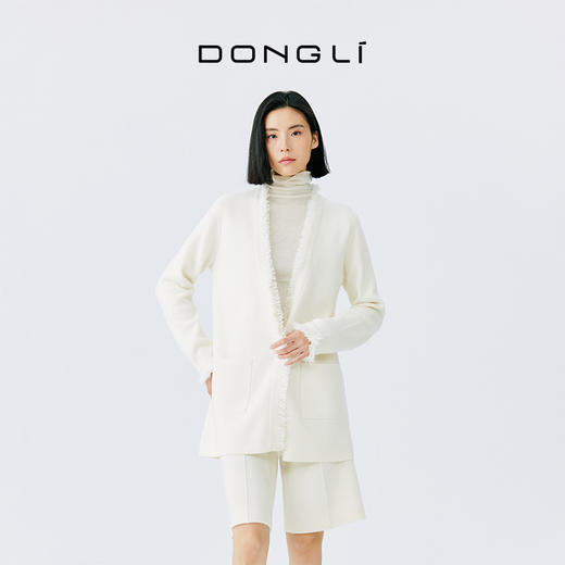 东黎 • 秀场同款 山羊绒春季女士小香风开衫外套 4810 商品图0