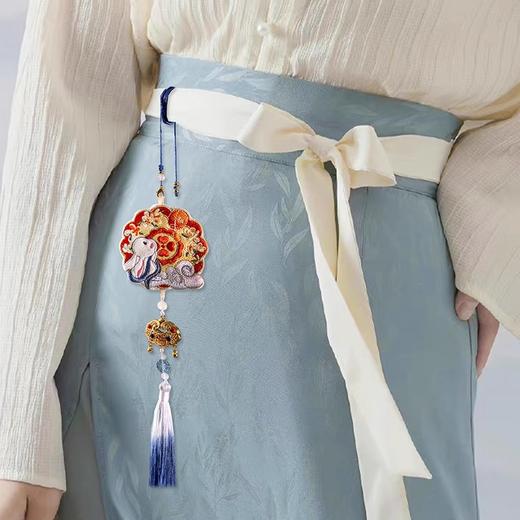 朱炳仁铜 兔个好彩头香囊挂饰车载挂件房间装饰日常送礼香薰礼品 商品图3