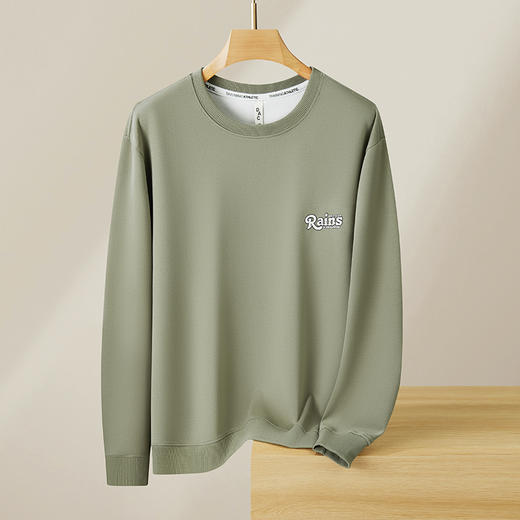 【新款DX】大依优型大码圆领卫衣长袖300斤加肥加大休闲运动上衣男打底衫胖子男士 商品图6