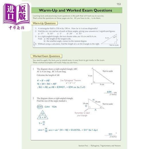 【中商原版】2024年新版剑桥国际IGCSE数学考试完整复习练习核心扩展 New Cambridge IGCSE Maths Complete Revision Practice 商品图4