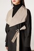ESTELLICA 双色大翻领绑带风衣外套 11164 商品缩略图3