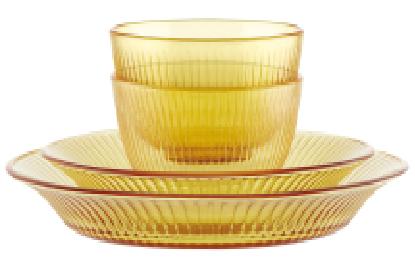 佐物康宁晶尊系列餐具4件套（2饭碗1深盘1平盘） 商品图0