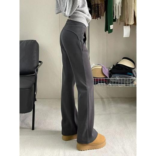 灰色微喇裤子女春秋季垂感喇叭瑜伽运动裤小个子2025早春新款爆款 商品图0