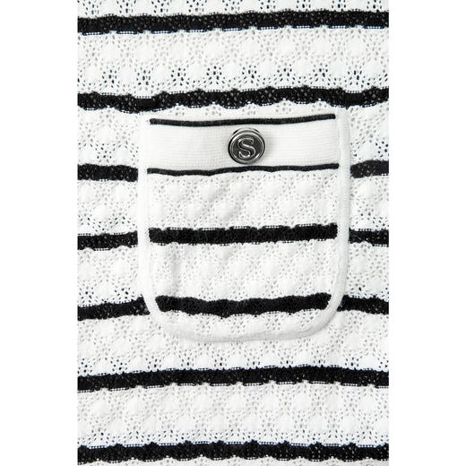 【特惠不退货】诗凡黎撞色圆领针织衫2024秋新款针织3F8132041 商品图4