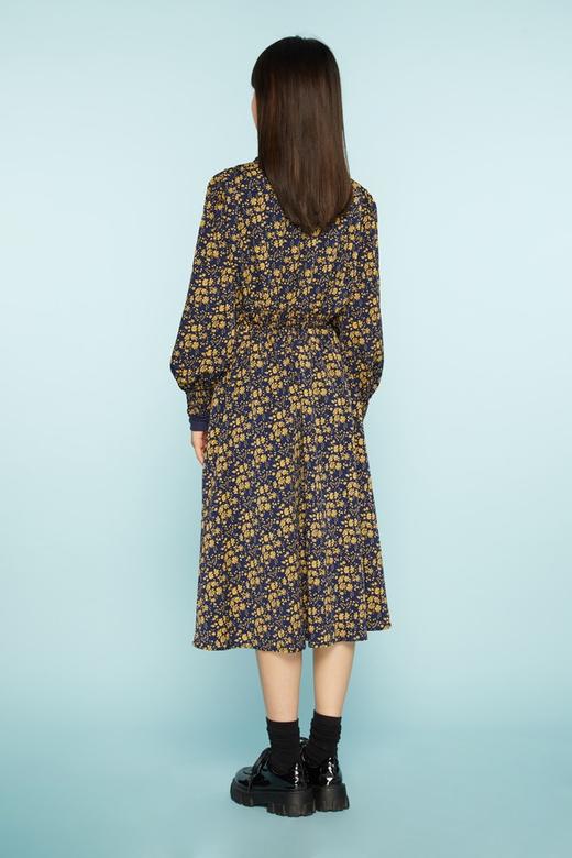 ANSUABEL 针织拼接蓝底碎花连衣裙 11399 商品图2