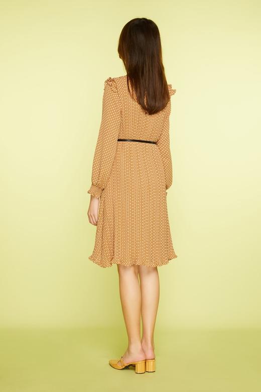 Le Malene 波点压褶腰带连衣裙（不含腰带） 11392 商品图2