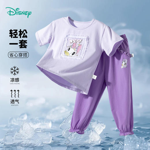 迪士尼女童夏季短袖套装ZD2ET001 商品图3