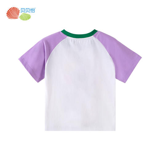 贝贝怡2025年夏季新款短袖T恤女童休闲上衣 商品图5