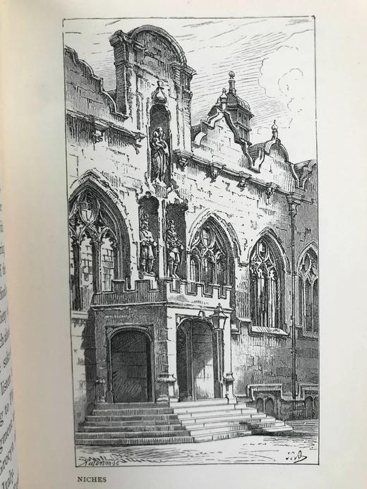 1909年 安德鲁·朗格《牛津风物志》 数十幅插图 漆布精装36开 商品图14