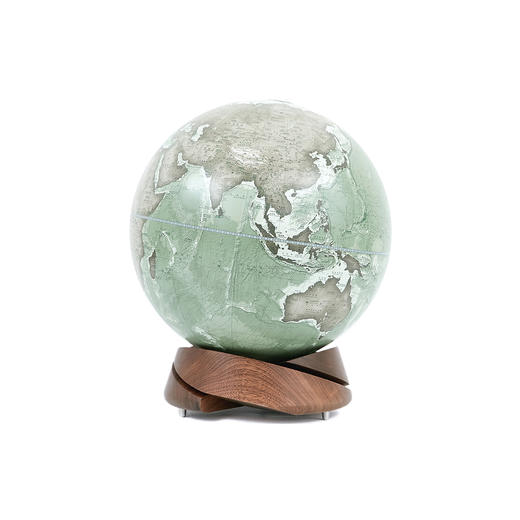 Homely Globe/宏微 黑胡桃木螺旋底座地球仪 25cm 客厅书房家玄关摆件开业礼品生日节日礼物 商品图0