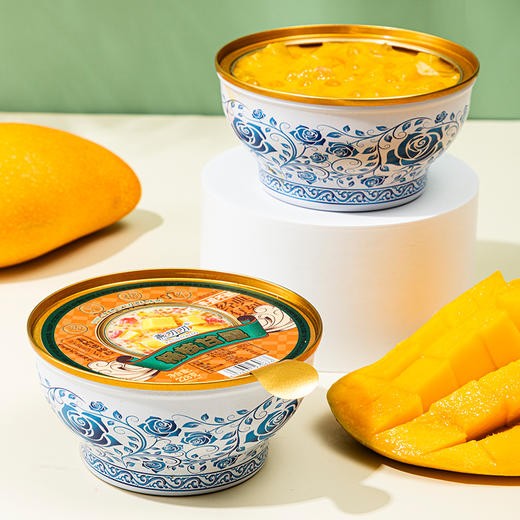 燕叨叨杨枝甘露风味罐头 礼盒装 港式风味 果汁饮品夏季即食1箱*228g*6碗 商品图6