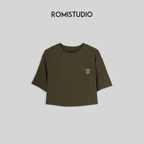 ROMI STUDIO-B “夏日旅行箱”系列宽松圆领短款短袖 t恤T3737