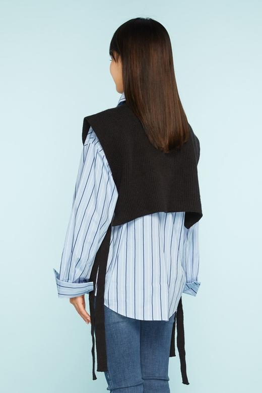 LNNNS 百搭黑色针织马甲上衣 11309 商品图2