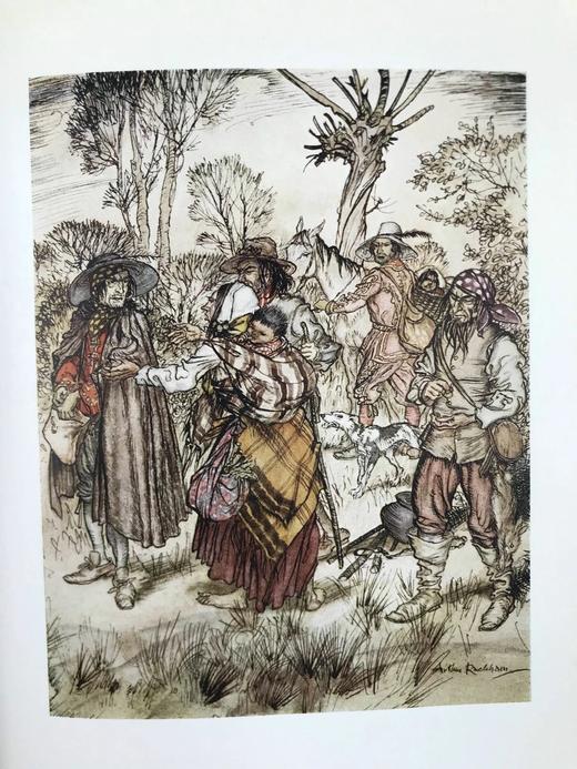 鬼才拉克姆签名限量版！1931年 沃尔顿《钓客清话》 12幅彩色与大量黑白文间插图 全犊皮（vellum）精装16开 商品图13