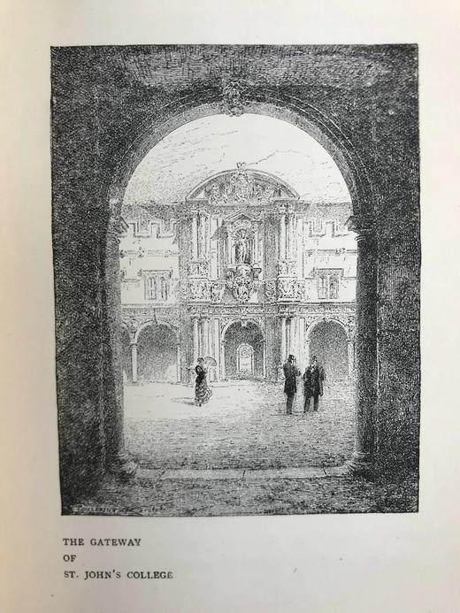 1909年 安德鲁·朗格《牛津风物志》 数十幅插图 漆布精装36开 商品图10