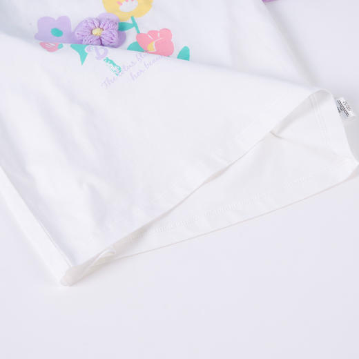 贝贝怡2025年夏季新款短袖T恤女童休闲上衣 商品图6