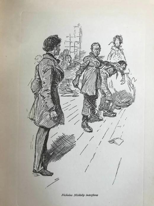1903年 狄更斯《尼古拉斯·尼克贝》 8幅插图 漆布精装大32开 商品图7