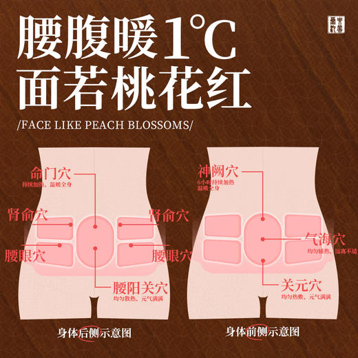 【暖抱抱 暖腰贴】腰缠万贯 玫瑰灸贴艾灸贴艾草暖贴发热 每盒三片 元和好物 迷罗亲研 商品图1