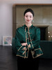 瑕疵|盛唐婧 |中式国风祖母绿库缎八仙纹外套[特价品](特殊商品不退不换) 商品缩略图1