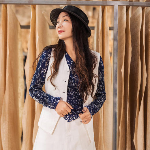 【林栖设计小店】亚麻马夹复古百搭气质修身显瘦2025春季新品外套上衣女 1951146 商品图1