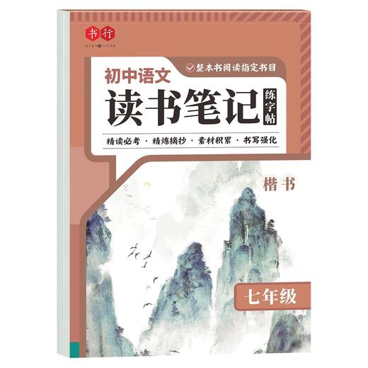 初中读书笔记练字帖课本同步七八九年级语文同步练字帖阅读摘抄本 商品图9