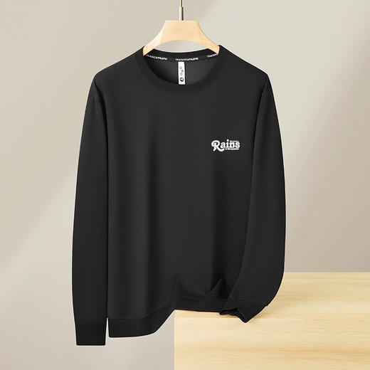 【新款DX】大依优型大码圆领卫衣长袖300斤加肥加大休闲运动上衣男打底衫胖子男士 商品图8