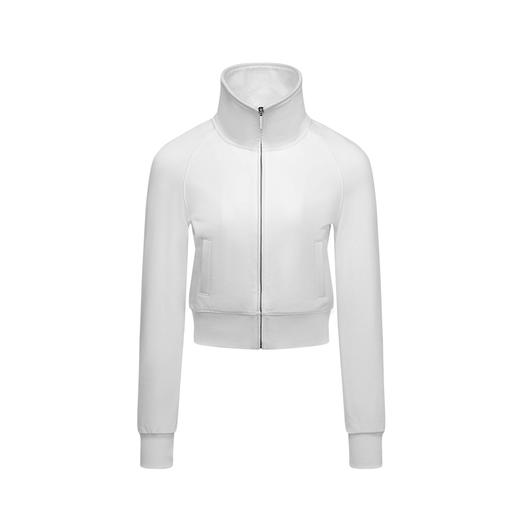 NUTH 宽松短款bomber夹克后拉链廓形外套女 浅灰豆绿 商品图5