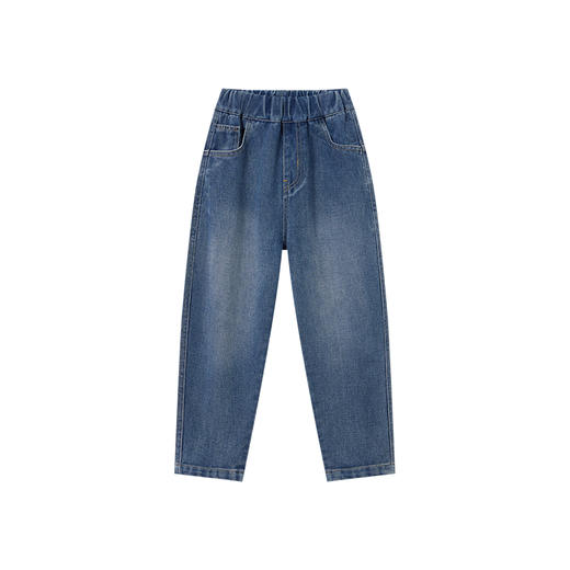 【团购价59.9】多多家男童牛仔裤2025春秋季新款儿童中大童直筒休闲宽松长裤子潮10367 商品图3